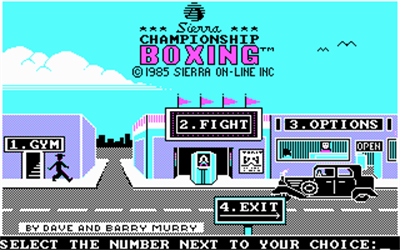 Sierra Championship Boxing - Screenshot - Game Title