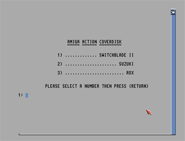 Amiga Action #18 - Screenshot - Game Select Image