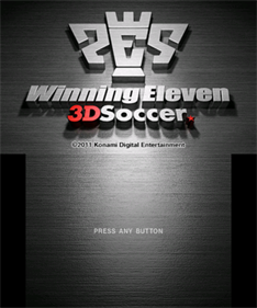 PES 2011: Pro Evolution Soccer 3D - Screenshot - Game Title Image