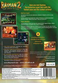 Rayman 2: The Great Escape - Box - Back Image