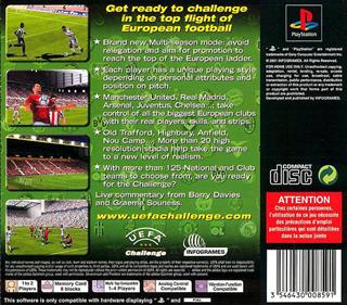 UEFA Challenge - Box - Back Image