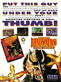 Tom Mason's Dinosaurs for Hire - Advertisement Flyer - Front Image