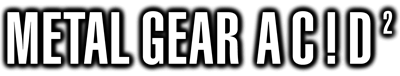 Metal Gear Ac!d 2 - Clear Logo Image