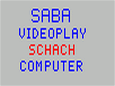 Videocart-20: Schach - Screenshot - Game Title Image