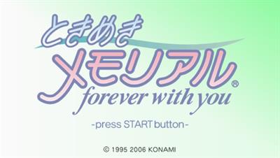 Tokimeki Memorial: Forever With You - Screenshot - Game Title Image