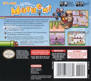Mario vs. Donkey Kong 2: March of the Minis - Box - Back Image