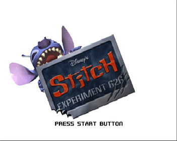 Stitch: Experiment 626 - Screenshot - Game Title Image