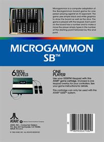 Microgammon SB - Box - Back Image