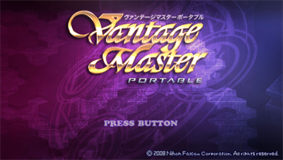 Vantage Master Portable - Screenshot - Game Title Image