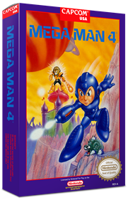 Mega Man 4 - Box - 3D Image