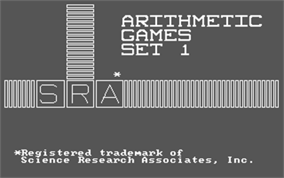 Arithmetic Games Set 1 - Screenshot - Game Title Image