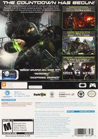 Tom Clancy's Splinter Cell: Blacklist - Box - Back Image
