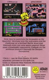 Gauntlet: The Deeper Dungeons  - Box - Back Image