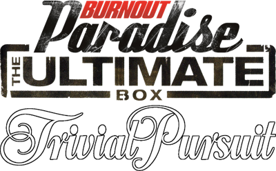 Burnout Paradise: The Ultimate Box / Trivial Pursuit - Clear Logo Image