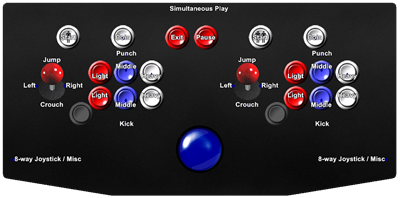 Street Fighter - Arcade - Controls Information Image