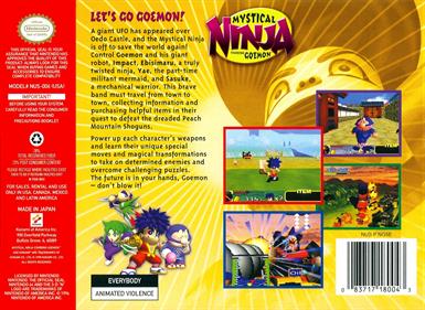 Mystical Ninja Starring Goemon - Box - Back Image
