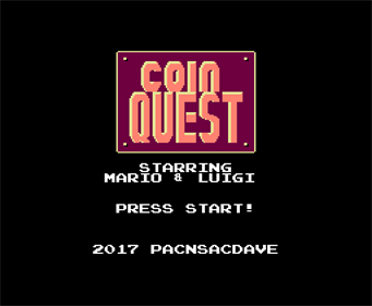 Coin Quest: Starring Mario & Luigi - Screenshot - Game Title Image