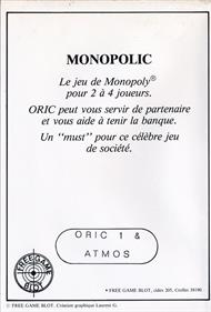 Monopolic - Box - Back Image