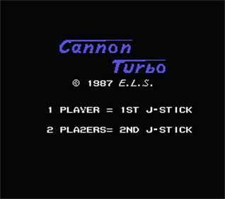 Cannon Turbo - Screenshot - Game Title