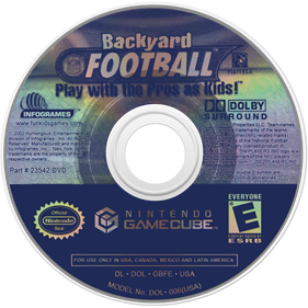 Backyard Football - Disc