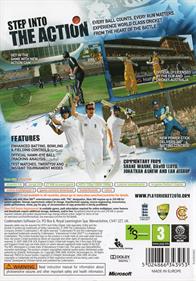 International Cricket 2010 - Box - Back Image