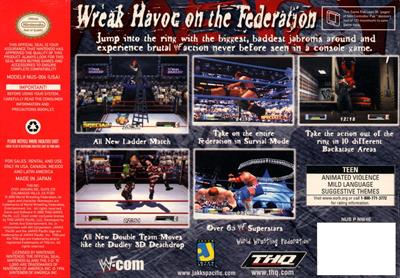 WWF No Mercy - Box - Back Image