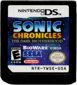 Sonic Chronicles: The Dark Brotherhood - Cart - Front Image