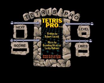 Tetris Pro (Illusion Software) - Screenshot - Game Title Image
