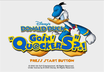 Donald Duck: Goin' Quackers - Screenshot - Game Title Image
