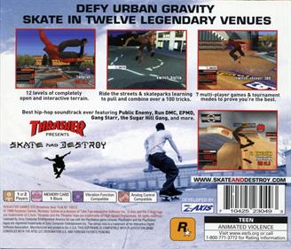 Thrasher Presents: Skate and Destroy - Box - Back Image