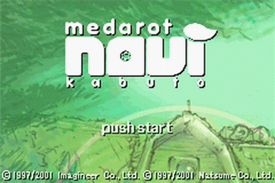Medarot Navi: Kabuto - Screenshot - Game Title Image