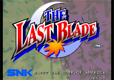 The Last Blade - Screenshot - Game Title Image