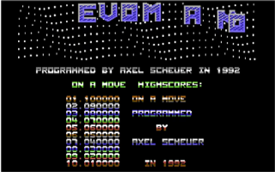 On a Move - Screenshot - High Scores Image