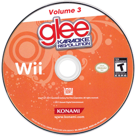 Karaoke Revolution: Glee: Volume 3 - Disc Image