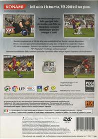 PES 2008: Pro Evolution Soccer - Box - Back Image