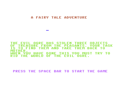 A Fairy Tale Adventure - Screenshot - Game Title Image