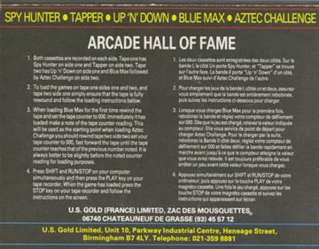 Arcade Hall of Fame - Box - Back Image