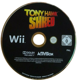 Tony Hawk: Shred - Disc Image