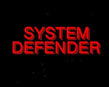 System Defender - Screenshot - Game Title Image