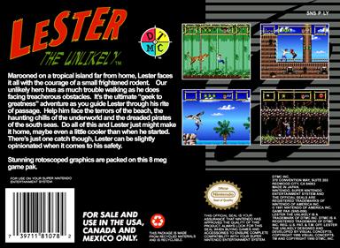 Lester the Unlikely - Box - Back Image