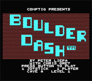 Boulder Dash - Screenshot - Game Title