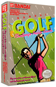 Bandai Golf: Challenge Pebble Beach - Box - 3D Image