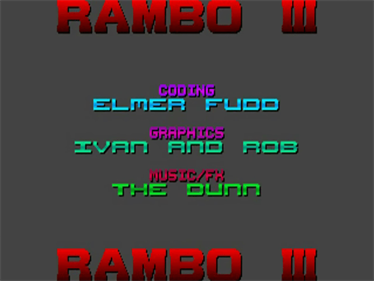 Rambo III - Screenshot - Game Title Image