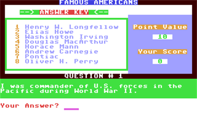 Famous Americans - Screenshot - Gameplay Image