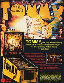 The Who's Tommy Pinball Wizard - Advertisement Flyer - Front Image