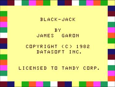 Black-Jack - Screenshot - Game Title Image