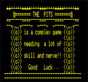 The Pits - Screenshot - Game Title Image