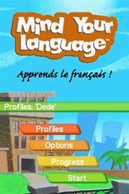 Mind Your Language: Apprends le français! - Screenshot - Game Select Image