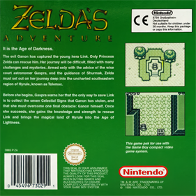 Zelda’s Adventure - Box - Back Image