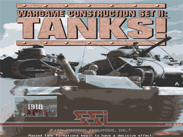 Wargame Construction Set II: Tanks! - Screenshot - Game Title Image